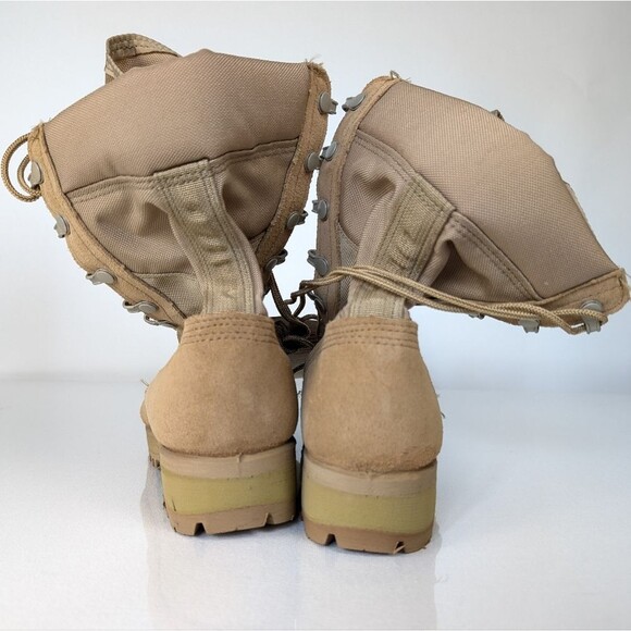 Army Combat Boot Vibram Sole Hot Weather Tan Suede Nylon – Size 4.5R NWT - Picture 3 of 7
